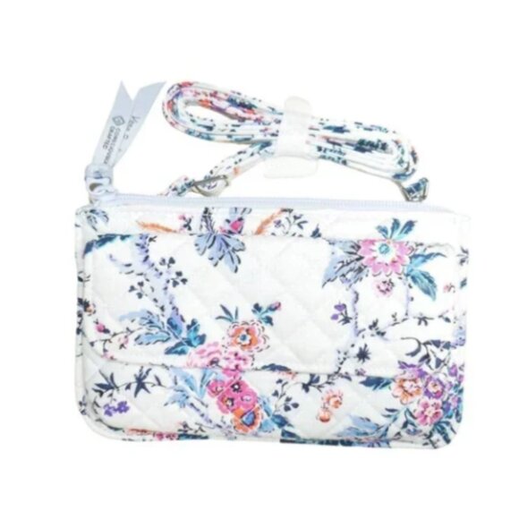 Vera Bradley RFID Wallet Crossbody in Magnifique Floral Travel Purse NWT - Picture 4 of 9